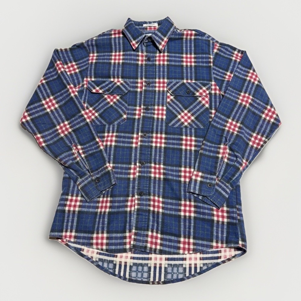 Vintage Fieldmaster Plaid Flannel Shirt Mens Size M Made in USA Grunge‎ Style